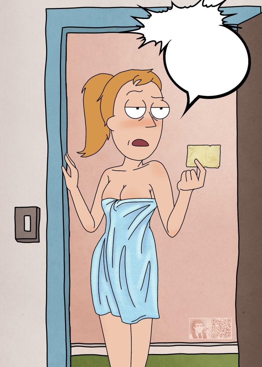 1girls asking_for_it asking_for_sex bath_towel brother_and_sister brother_and_sister_(lore) canon canonical_sex comic comic_page comic_panel demanding_sex drunk drunk_female family_sex female fucking incest naked_female nude_female rick_and_morty summer_smith sexual_favor sister speech_bubble summer_smith teenage_girl teenager the_hobbit_artist thehobbitartist vaginal_penetration younger_female