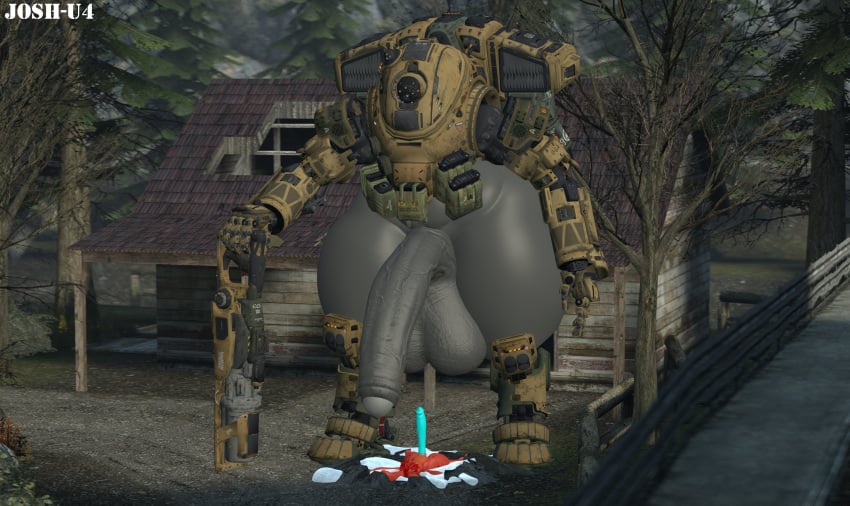 3d after_sex cum extreme_size_difference fat_ass fat_butt fat_male holding_object holding_weapon huge_ass huge_balls huge_cock josh-u4 korey_(koreyvee) koreyvee male male_only mecha pleasure_face rabbit robot scorch_(titanfall) size_difference source_filmmaker standing thick_butt thick_thighs titanfall titanfall_2 weapon