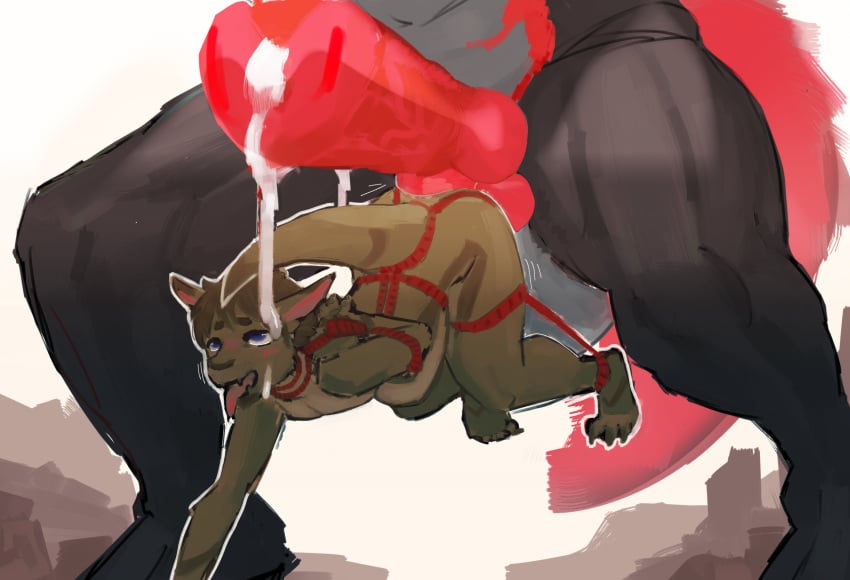 2_penises anal anal_sex anthro anthro_on_anthro anthro_penetrated anthro_penetrating anthro_penetrating_anthro big_penis bondage bound diphallia diphallism dominant dominant_anthro dominant_male dragon duo genitals hand_behind_back hi_res huge_cock knot knotted_penis large_insertion larger_male male male/male male_penetrated male_penetrating male_penetrating_male multi_genitalia multi_penis mythological_creature mythological_scalie mythology nude_anthro nude_male open_mouth penetration penile penile_penetration penis penis_in_ass restraints rope rope_bondage sadfloow scalie sex simple_background size_difference smaller_male standing stomach_bulge submissive submissive_anthro submissive_male tied_to_penis tongue tongue_out white_background