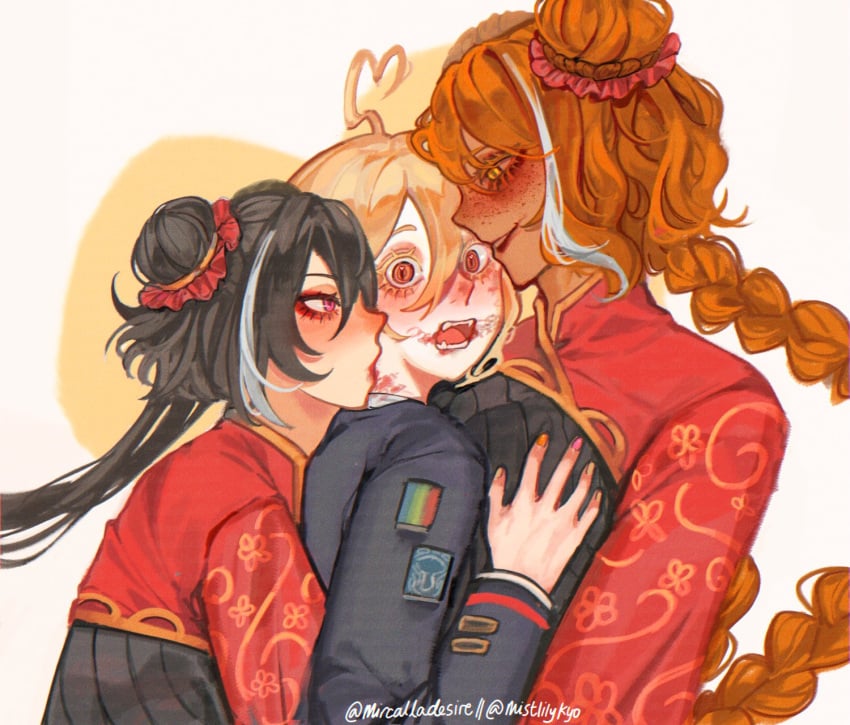 don_quixote_(limbus_company) ishmael_(limbus_company) jia_xichun_(limbus_company) mircalladesire tagme yuri
