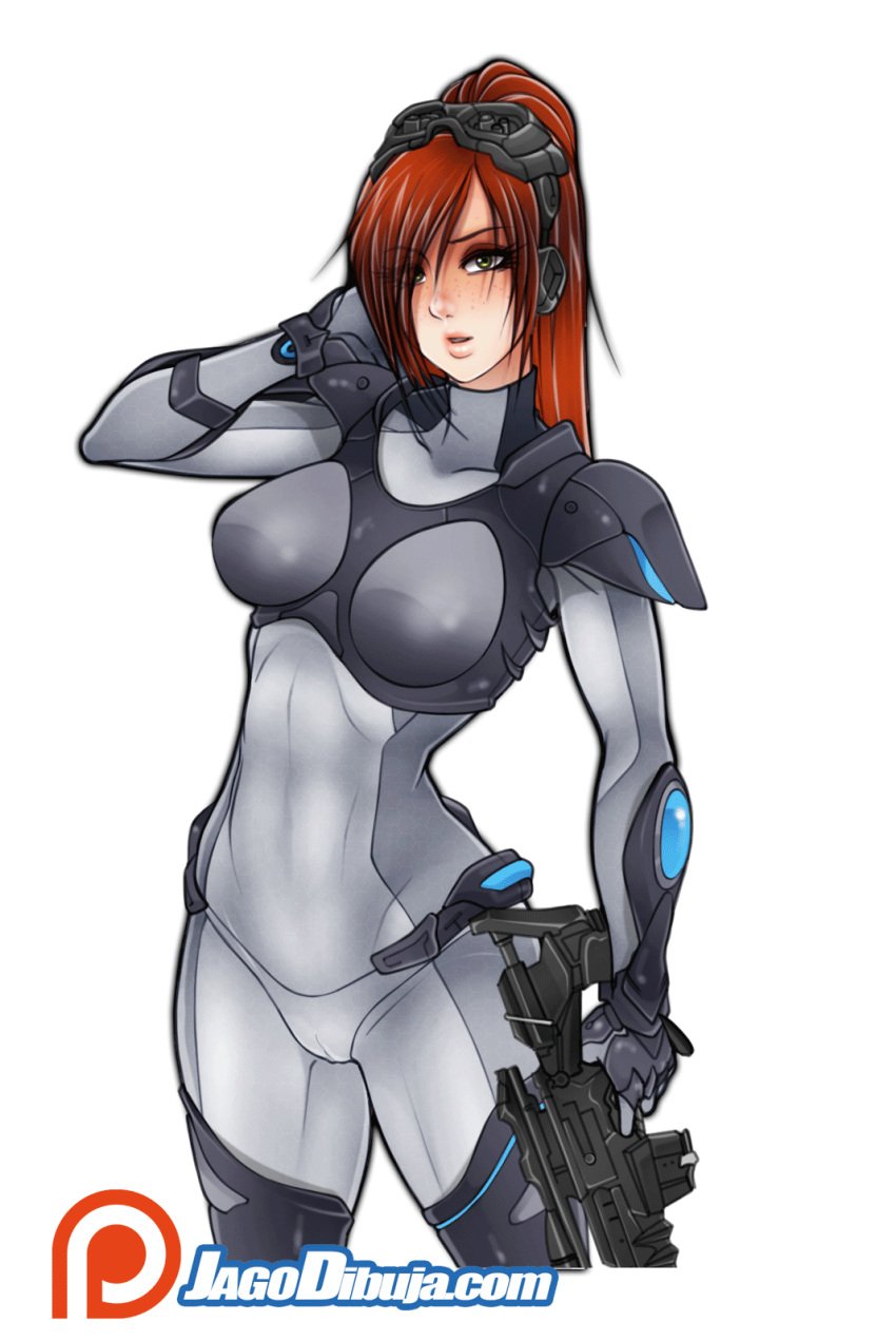 animated bodysuit freckles jago_dibuja red_hair sarah_kerrigan skin_tight slideshow starcraft tight_clothing