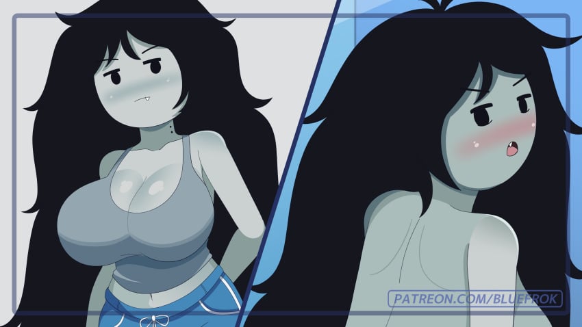 1girls adventure_time big_breasts bluefrok breasts cartoon_network female female_focus female_only large_breasts marceline smile thick_thighs thighs