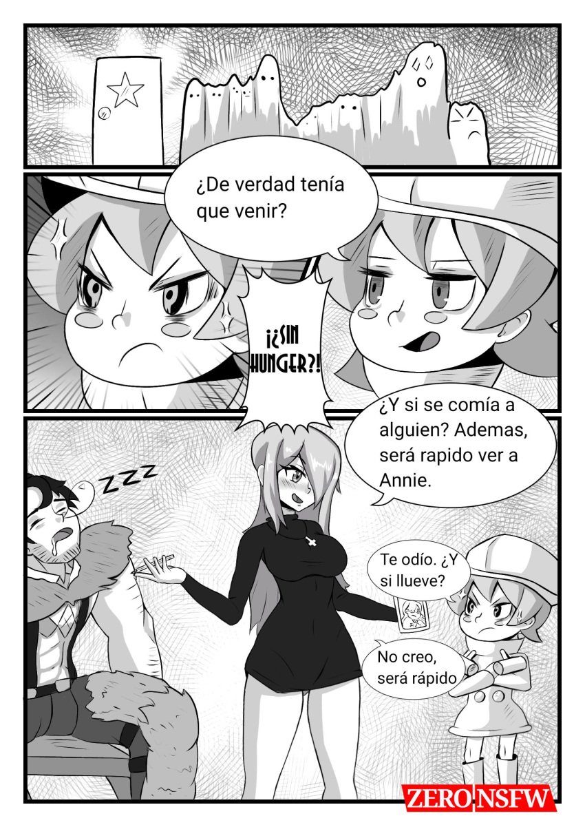 beowulf_(skullgirls) doujin female human male manga_page parasoul sisters skullgirls spanish spanish_dialogue spanish_text umbrella_(skullgirls) video_games zerohe_art_blue