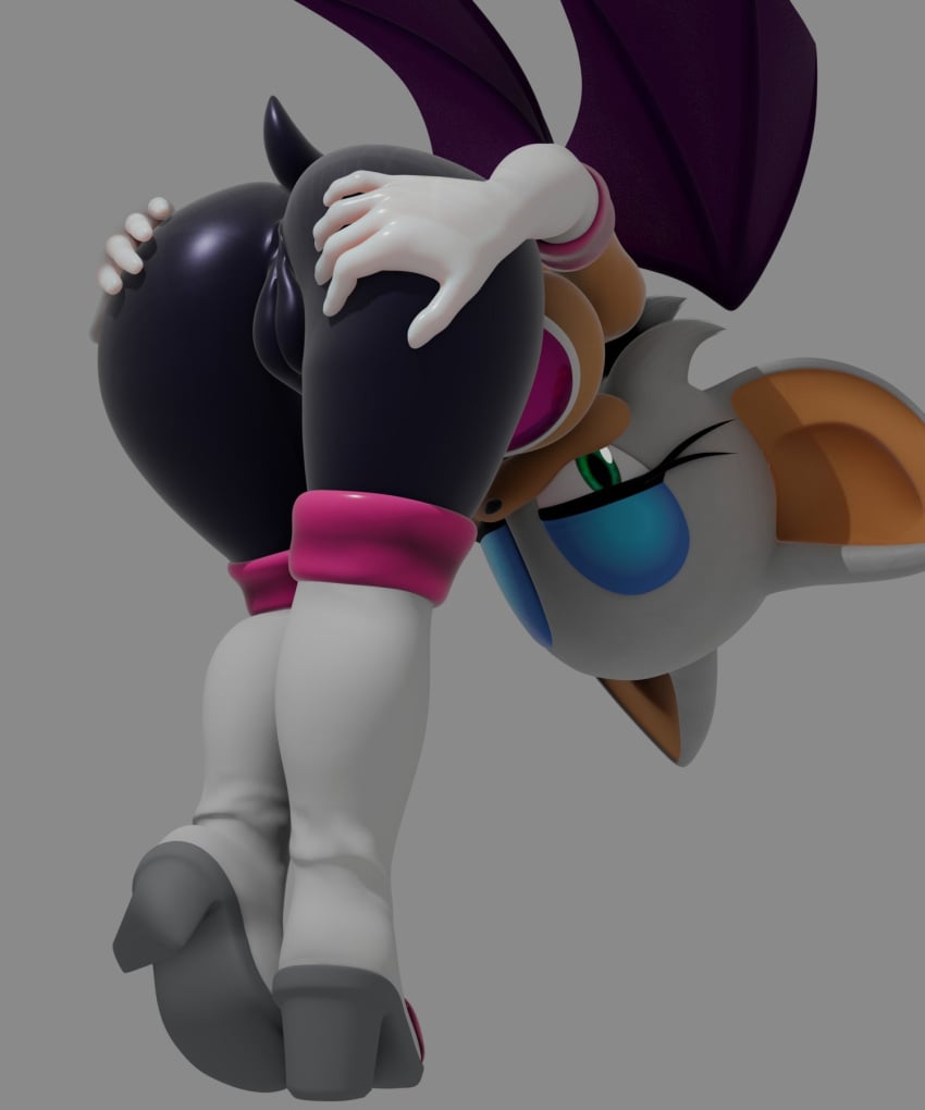 3d 3d_model anus_outline big_ass big_breasts big_butt bubble_ass bubble_butt cameltoe female female_focus female_only fully_clothed goldsden large_ass large_breasts large_butt latex latex_suit looking_at_viewer mobian mobian_(species) mobian_bat nottanj presenting_hindquarters pussy_outline rouge_the_bat rouge_the_bat_(nottanj) sega solo solo_female sonic_(series) sonic_adventure_2 sonic_the_hedgehog_(series) spread_ass spreading