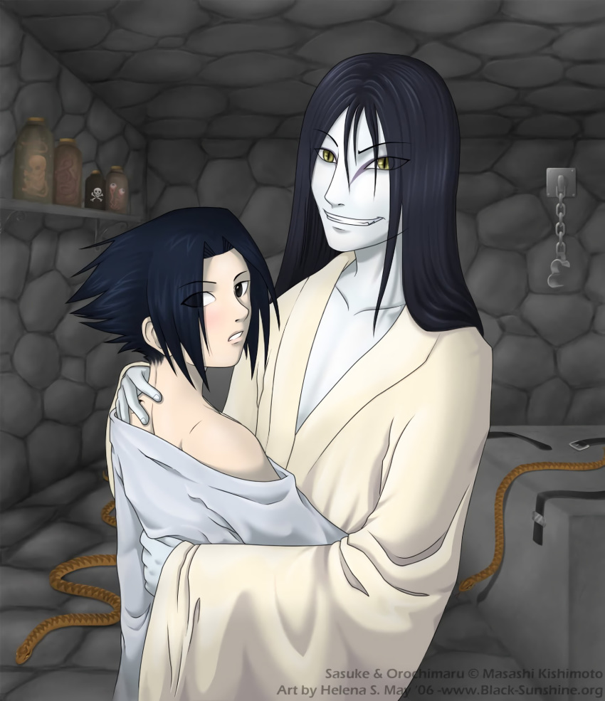 gay lair male male_only naruto orochimaru pale_skin sasuke_uchiha yaoi younger_male