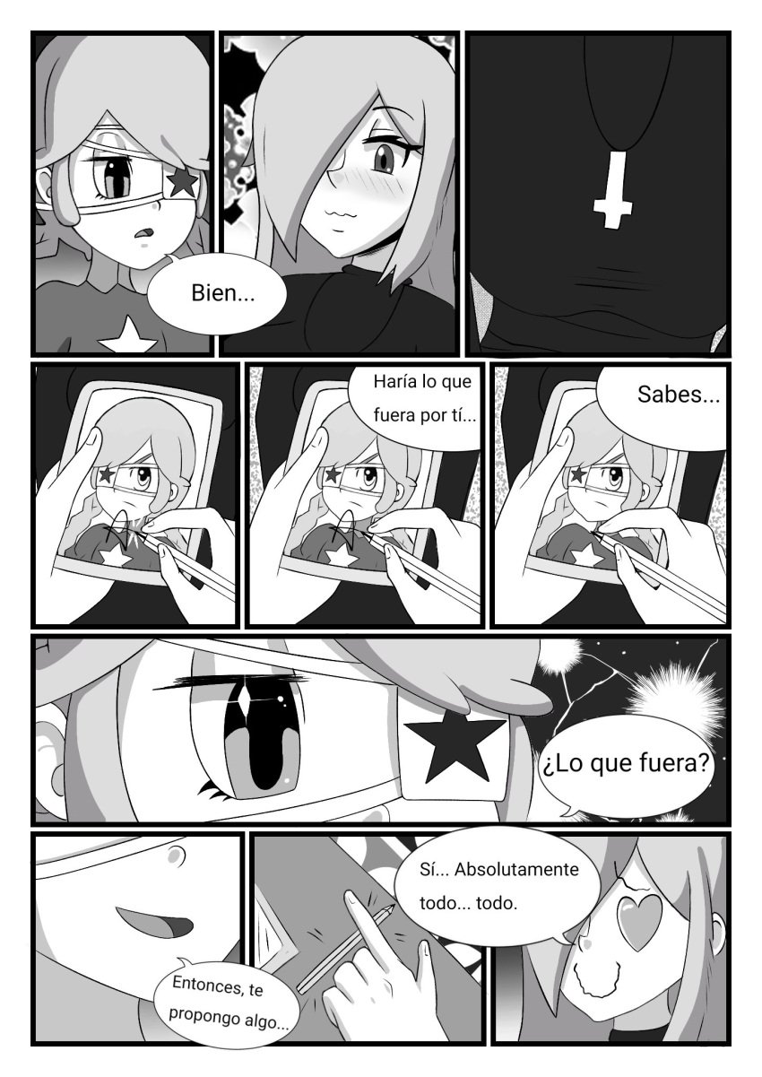 annie_(skullgirls) doujin female human manga_page parasoul skullgirls spanish spanish_dialogue spanish_text video_games zerohe_art_blue