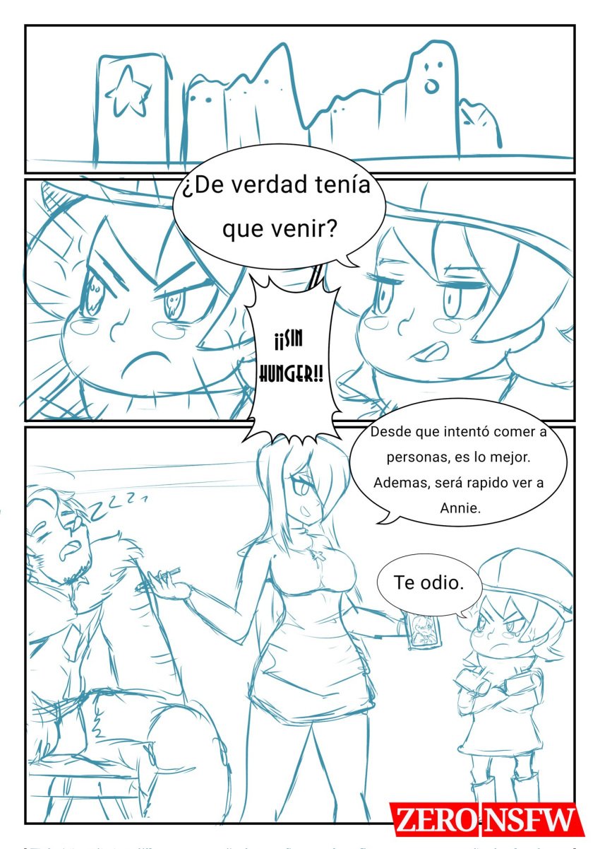 beowulf_(skullgirls) doujin female human male manga_page parasoul sisters skullgirls spanish spanish_dialogue spanish_text umbrella_(skullgirls) video_games wip zerohe_art_blue