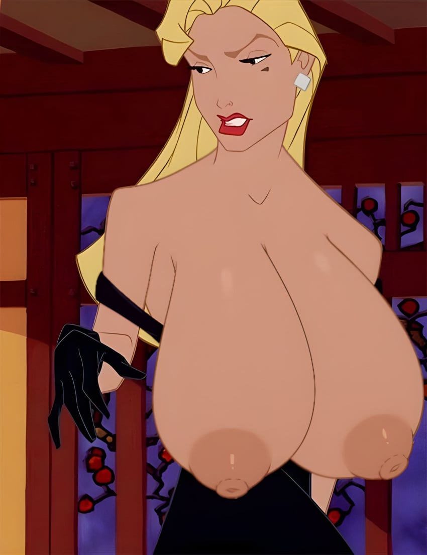 1girls 2024 atlantis:_the_lost_empire big_breasts blonde_hair breasts edit edited helga_sinclair large_breasts long_hair nerota nipples sagging_breasts screencap screenshot_edit upscaled