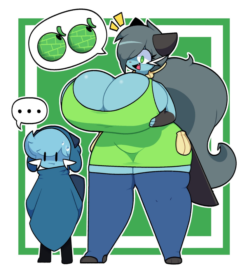 big_breasts breasts cleavage dewbber dewott female furry huge_breasts pokemon pokemon_(species) thick_thighs wide_hips