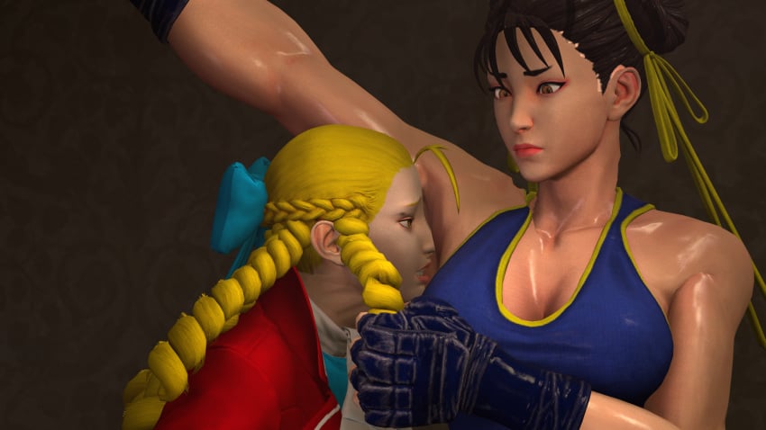 2girls 3d 3d_model armpit_licking armpit_sniffing armpit_sweat armpits armpits_fetish asian chun-li disgusted dominant_female domination female femdom karin_kanzuki muscular muscular_female sexy_armpits smell smell_fetish smelly smothering source_filmmaker stinky_armpits street_fighter street_fighter_v sweaty_armpits tank_top worship yellowluxaresfm_(artist) yuri