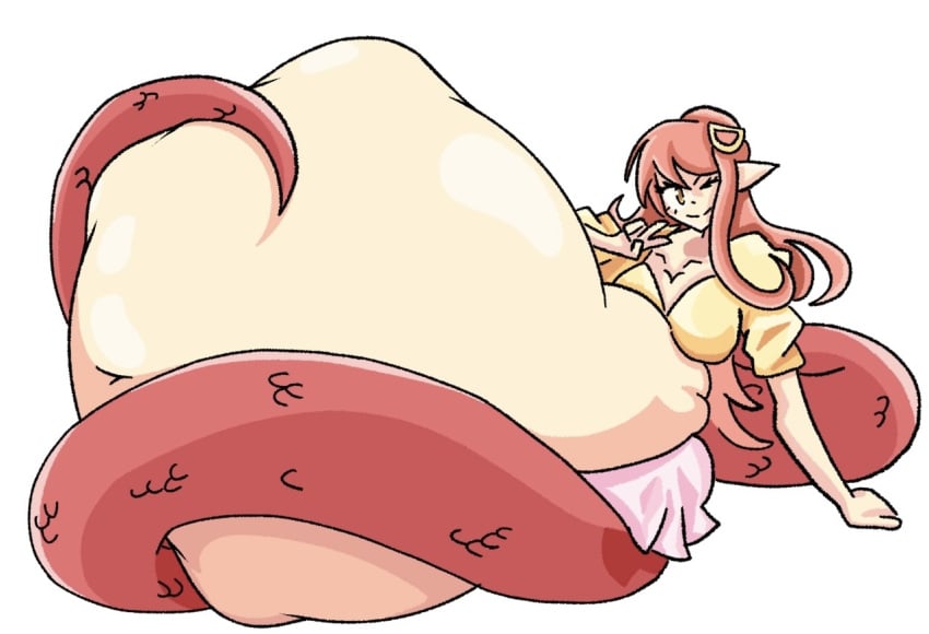 blueb140 lamia miia_(monster_musume) monster_girl monster_musume_no_iru_nichijou snake_girl tagme vore vore_belly