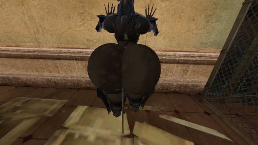 ass ass_focus blade_wolf bubble_butt huge_ass metal_gear_rising:_revengeance metal_gear_solid presenting presenting_hindquarters robot tagme vr vrchat vrchat_avatar