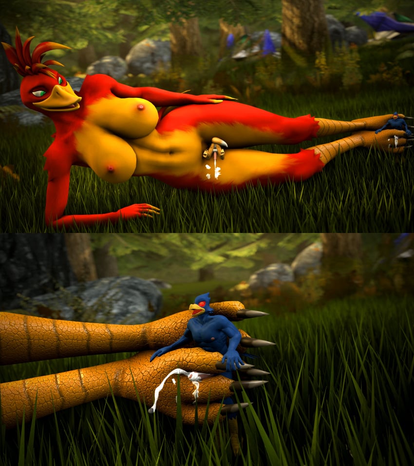 2019 3_toes 3d 5_fingers absurd_res anthro arwing avian banjo-kazooie beak big_breasts bird blue_feathers breasts canid canine claws crossover cum cum_on_feet cum_on_leg domination falco_lombardi falcon falconid feathers feet female fingers foot_fetish foot_focus footjob forest fox fox_mccloud fox_whisper85 fur giantess grass green_eyes hetero hi_res huge_breasts humanoid-hands kazooie larger_female looking_pleasured macro macro_female male male/female mammal micro micro_male micro_on_feet micro_on_leg micro_on_macro muscular muscular_male nintendo nipples orgasm penis rareware red_feathers sex size_difference smaller_male source_filmmaker star_fox talons thick_thighs toe_claws toes tongue tree vagina video_games yellow_feathers yellow_fur