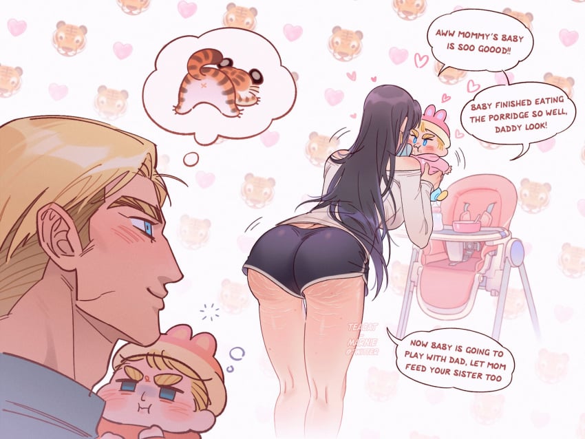 ass ass_focus attack_on_titan big_ass blach_hair blonde_hair blonde_male booty_shorts butt_focus clothed clothes clothing dilf erwin_smith fat_ass genderswap_(mtf) hair_down larger_male levi_ackerman long_hair milf rule_63 short_shorts shorter_male shorts smaller_male straight stretch_marks taller_male teacat_marnie thick_ass