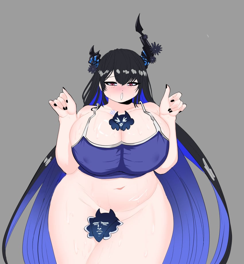 1girls big_breasts hololive hololive_english hololive_english_-advent- huge_breasts nerissa_ravencroft paulozadias peagade thick_thighs virtual_youtuber voluptuous