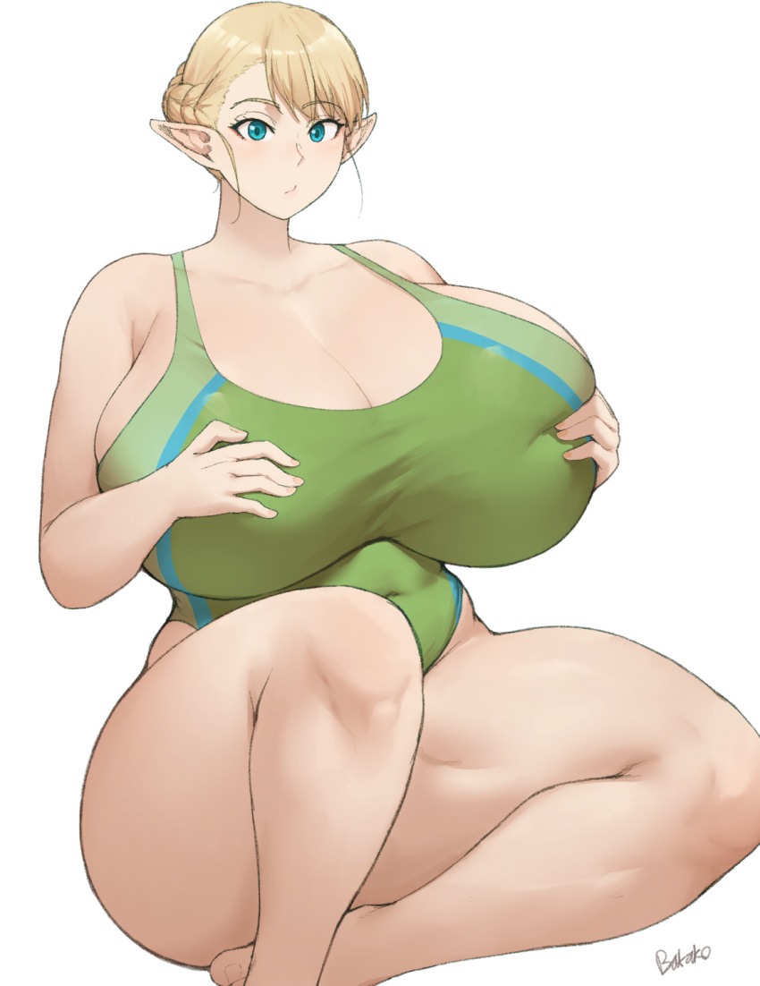 1girls ass batako bbw big_ass big_breasts big_thighs blonde_hair breasts bust busty chest curvaceous curvy curvy_figure digital_media_(artwork) elf elf-san_wa_yaserarenai elf_ears elf_female elfuda female female_focus hips huge_ass huge_breasts huge_thighs humanoid large_ass large_breasts large_thighs legs looking_at_viewer pale-skinned_female pale_skin plump pointy_ears solo thick thick_hips thick_legs thick_thighs thighs voluptuous voluptuous_female wide_ass wide_hips wide_thighs