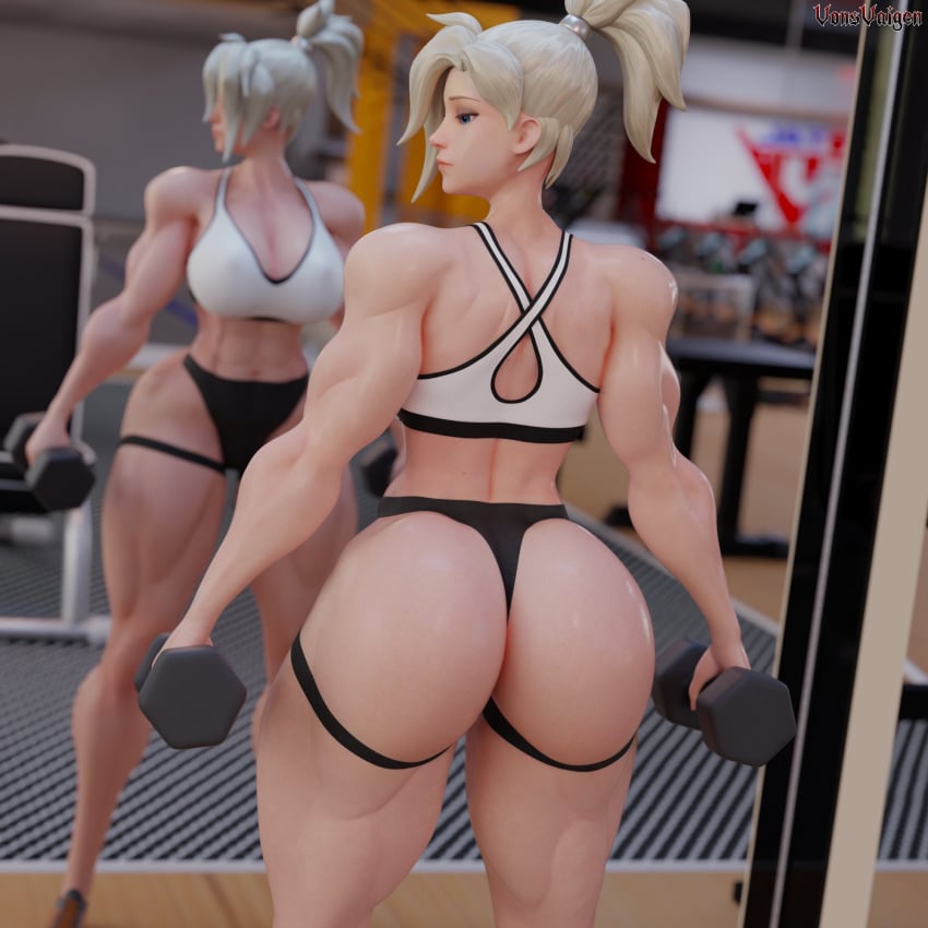 1girls 3d activision angela_ziegler big_ass big_breasts big_thighs blizzard_entertainment breasts bubble_ass bubble_butt bust busty chest curvaceous curves curvy curvy_figure female gym hips hourglass_figure huge_ass large_ass legs mature mature_female mercy muscular muscular_female overwatch overwatch_2 slim_waist thick thick_ass thick_hips thick_legs thick_thighs thighs voluptuous voluptuous_female vonsvaigen waist wide_hips wide_thighs