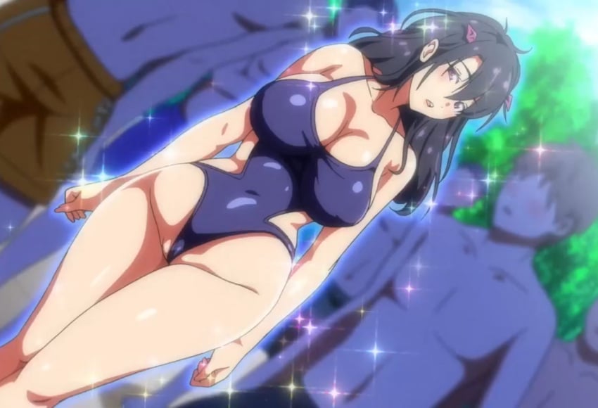 anime_screencap bunnywalker demon eri_morita erilyn erilyn-chan head_wings hentai milf mommy onidere ova stepmother succubus succubus_yondara_haha_ga_kita!? swimsuit t-rex_(animation_studio) waifu