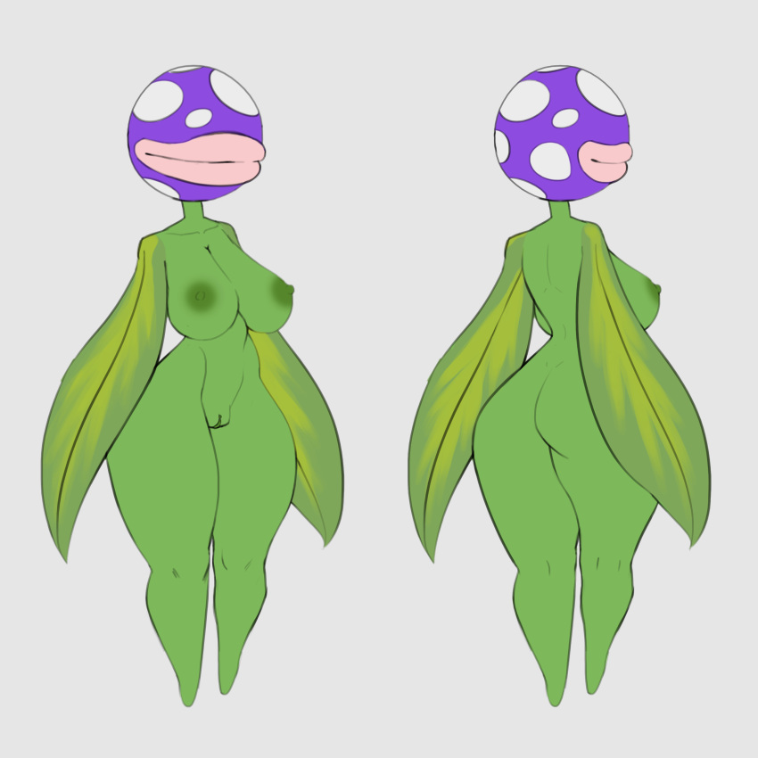 1:1 2019 a-pose absurd_res ass big_breasts big_butt big_lips bottom_heavy breasts eyeless female flora_fauna full_body grey_background hi_res humanoid mario_(series) multiple_views nintendo nipples no_eyes nude piranha_plant plant plant_humanoid popogori pussy simple_background smile solo standing thick_lips thick_thighs video_games wide_hips