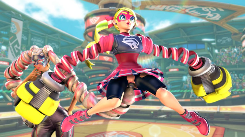 arms_(game) dildo forced ribbon_girl source_filmmaker twintelle vaginal_penetration yuri