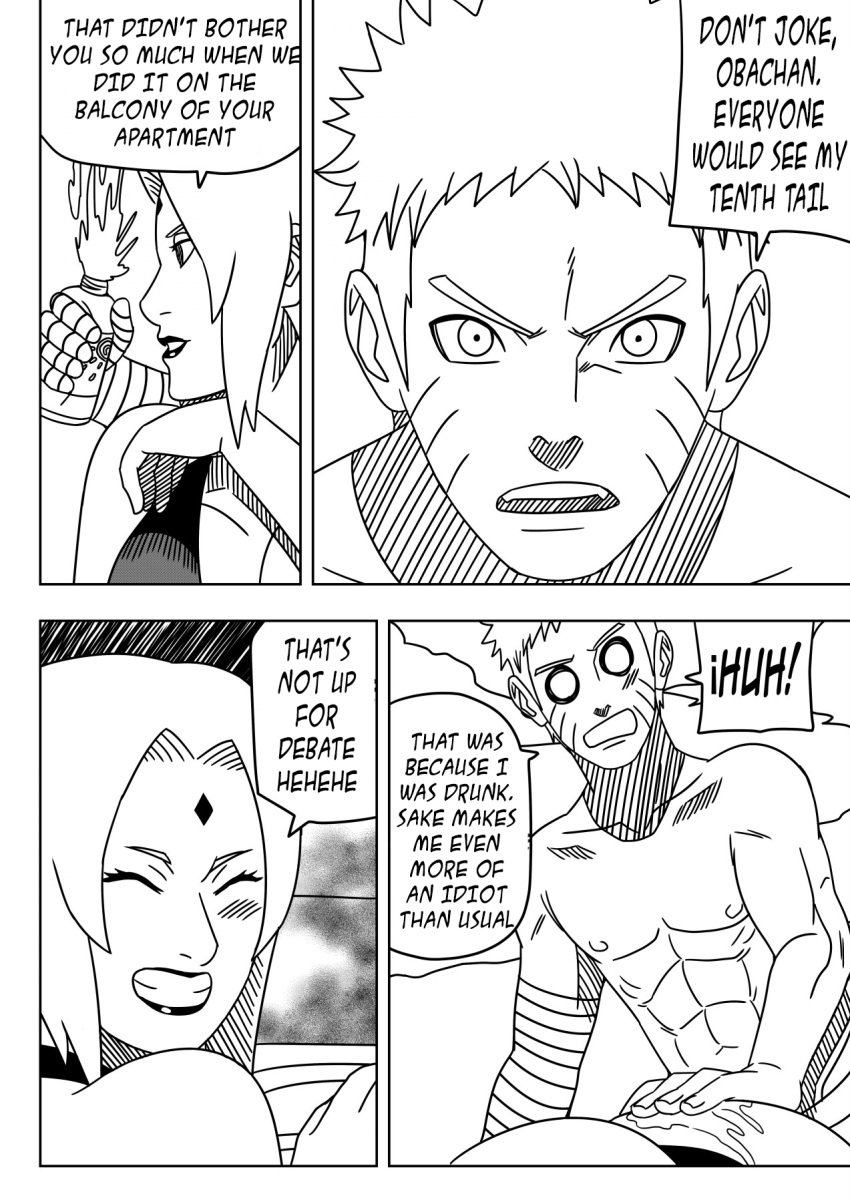 1boy 2girls age_difference ass bandaged_arm bandages big_ass blush comic embarrassed english_text english_translation faceless_female facial_mark flirting forehead_mark grin hand_on_ass head_out_of_frame holding_object mature mature_female mature_woman monochrome multiple_girls naruto naruto:_the_last naruto_(series) naruto_shippuden ninrubio older_female out_of_frame pouring round_ass samui smile speech_bubble story sunbathing sunscreen talking talking_to_another talking_to_partner text touching translated tsunade uzumaki_naruto voluptuous younger_male