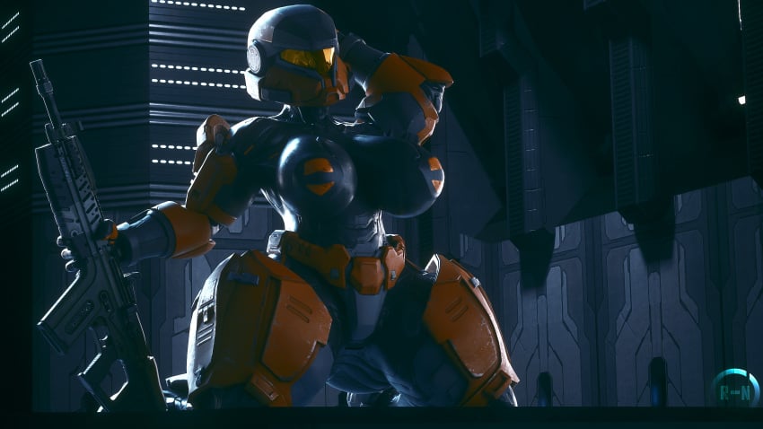 1girls absurd_res armor armored_female big_ass big_breasts big_butt blender blender_(software) clothed clothing female female_spartan_(halo) gun halo_(game) halo_(series) hi_res highres microsoft presenting presenting_breasts runn1non solo spartan_(halo) xbox_game_studios