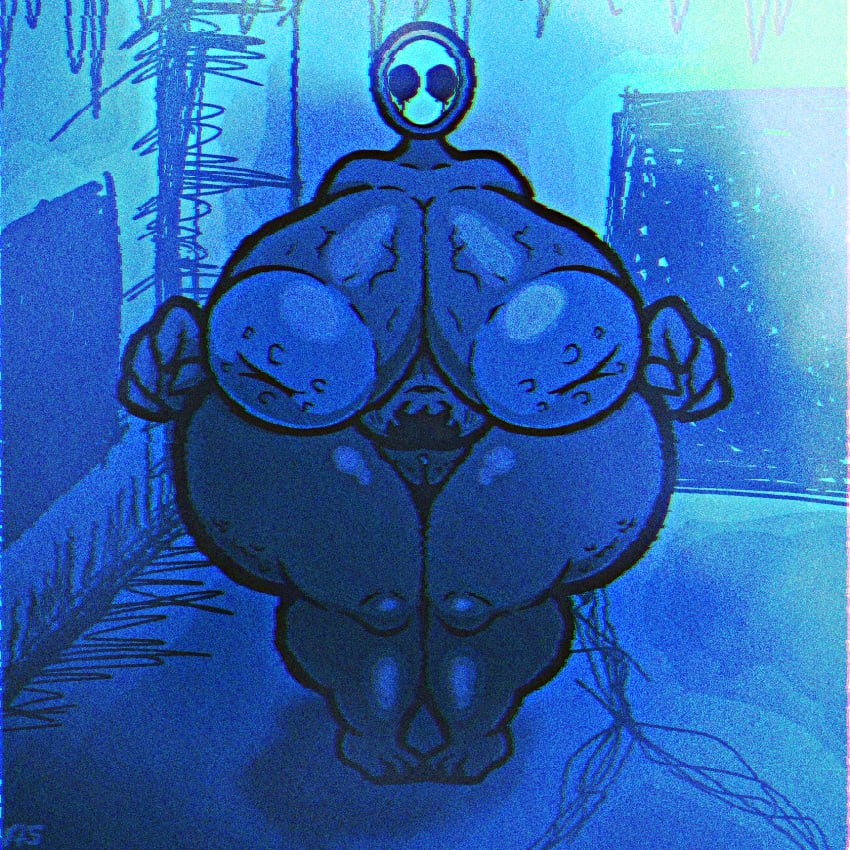 1girls creepy creepypasta crying_with_eyes_open empty_eyes eyeless_jack female_only filtered filthyskull found_footage gigantic_breasts hollow_eyes horror horror_(theme) huge_thighs monster monster_girl nightmare_waifu standing tagme thick