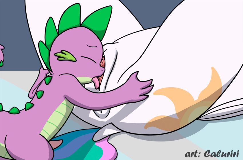 animated anthro anus caluriri clitoris closed_eyes cub cum_in_mouth cum_on_face cunnilingus erection friendship_is_magic hands_on_ass larger_female licking_pussy my_little_pony oral princess_celestia_(mlp) pussy size_difference smaller_male smooth_skin spike_(mlp) spread_legs squirt surprised