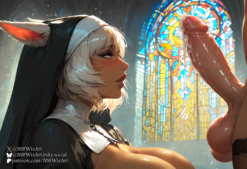 1dickgirl 1futa 1futa1girl 1girls ai_generated balls ballsack before_blowjob before_oral big_breasts big_cock big_penis black_legwear black_stockings blush blushing_female boobs_out breasts breasts_exposed breasts_out cat_ears cat_girl catgirl caught caught_in_the_act chapel church church_background church_clothes church_interior church_stained_glass cock cum cum_drip cum_dripping cum_dripping_from_penis cum_leak cum_leaking cum_leaking_out_of_penis dripping dripping_cum dripping_penis erect_penis erection exposed_breasts faceless_futa faceless_futanari female female/futa female_focus female_on_futa female_with_futa final_fantasy final_fantasy_xiv foreskin futa/female futa_on_female futa_with_female futanari hard_cock hard_on hard_penis huge_breasts huge_cock in_front_of_another intersex kneeling kneeling_female leaking leaking_cum leaking_penis legwear looking_at_viewer miqo&#039;te nsfwizart nun nun&#039;s_habit nun_clothing nun_costume nun_habit nun_hat nun_outfit penis penis_dripping penis_in_front_of_face shasar stable_diffusion stained_glass stained_glass_window stockings stockings_only submissive submissive_female surprised surprised_expression surprised_look tan_body tan_skin tanned tanned_body tanned_female tanned_skin testicles throbbing throbbing_penis uncircumcised white_hair y&#039;shtola