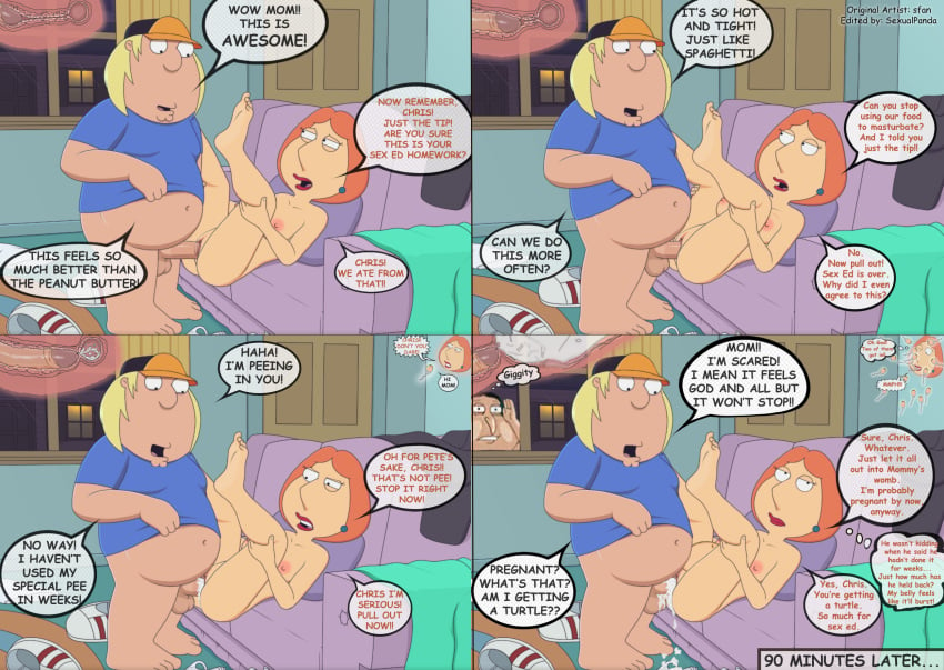 angry annoyed breasts chris_griffin comic cum cum_in_pussy cum_in_uterus cum_inside edit endless_spooge erect_clitoris excessive_cum family_guy funny glenn_quagmire happy_sex impregnation incest inflation lois_griffin mating mother mother_and_son ovum penis pussy red_lipstick sfan spooge text unwanted_cumshot vaginal_penetration vaginal_sex x-ray