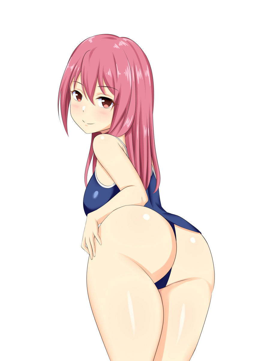 ass female moe_ninja_girls myu_momochi ninja pink_hair