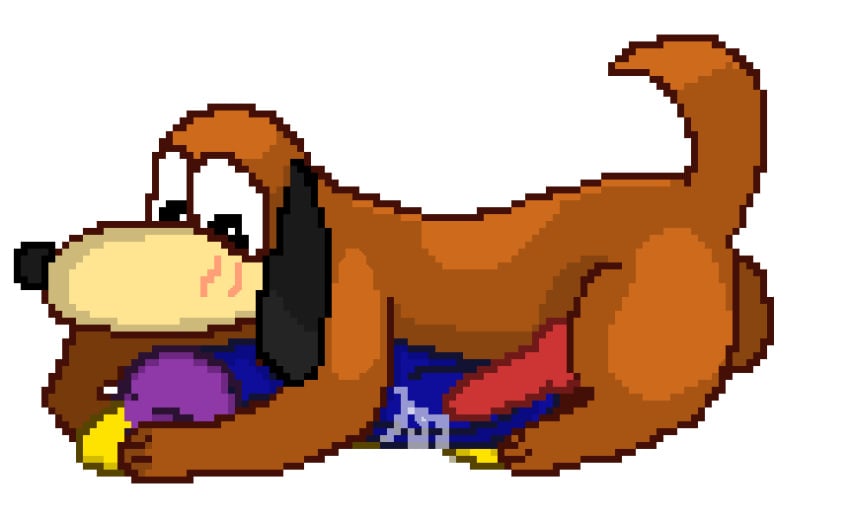 ambiguous_gender anatid animated anseriform avian bird blush buithebuizel canid canine canis cum digital_media_(artwork) domestic_dog duck duck_hunt duck_hunt_dog duck_hunt_duck male male/ambiguous mammal nintendo pixel_art sex sleep_sex sleeping transparent_background video_games