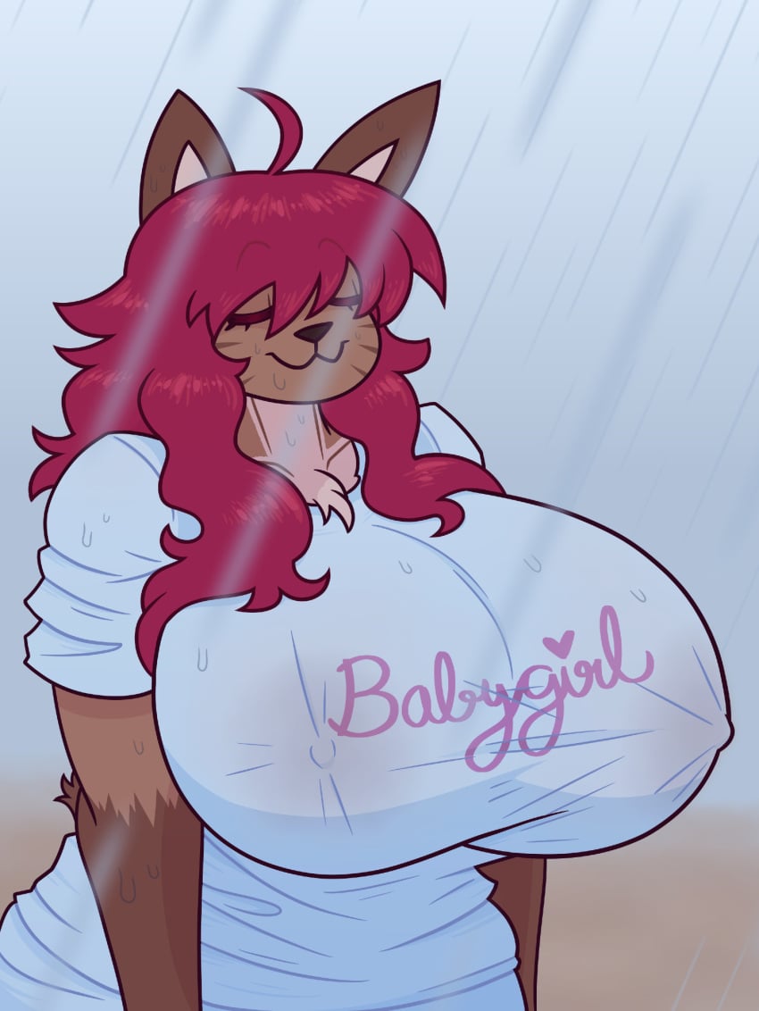 big_breasts breasts dapper_little_arts female furry huge_breasts raining tagme thick_thighs wide_hips