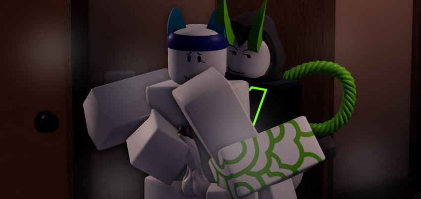 2boys 3d bedroom gay hand_on_mouth hand_on_penis holding_penis hood hoodie horns penis_out phighting roblox roblox_game roblox_studio robloxian self_upload shuriken_(phighting) slingshot_(phighting) smirk tagme tagme_(artist) technical_incest testicles