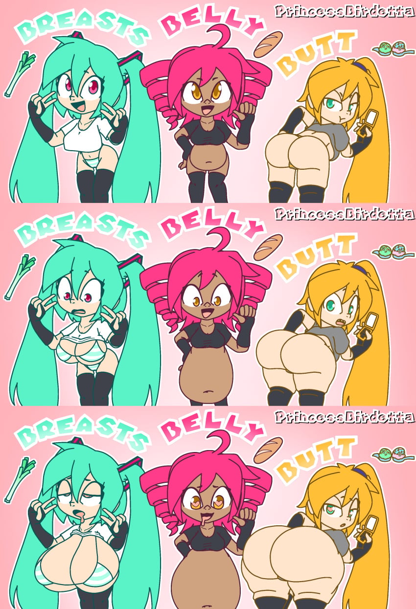 akita_neru ass_expansion belly_expansion breast_expansion fanloid hatsune_miku huge_ass huge_breasts hyper_ass hyper_breasts inflated_belly inflation kasane_teto princessbirdetta_(artist) utau vocaloid