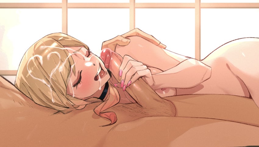 1boy1girl acht big_penis breasts breasts_out cock cum cum_drip cum_on_body cum_on_face cumshot gojou_wakana handjob jerking jerking_off jerking_off_another jerkingoff jerkingoff_another kitagawa_marin masturbating masturbating_other masturbation penis sono_bisque_doll_wa_koi_wo_suru stroking stroking_cock stroking_penis tits tits_out