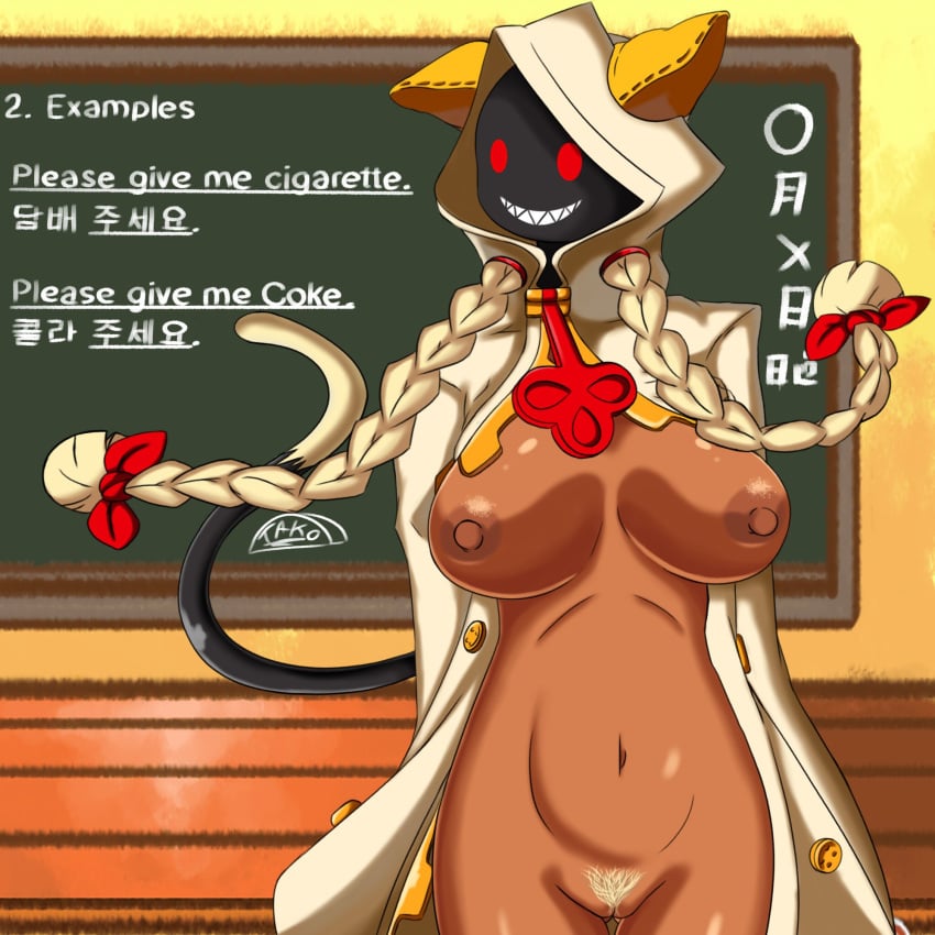 blazblue dark-skinned_female dark_skin fecharis female kaka_(blazblue) mask masked masked_female takitoart taokaka