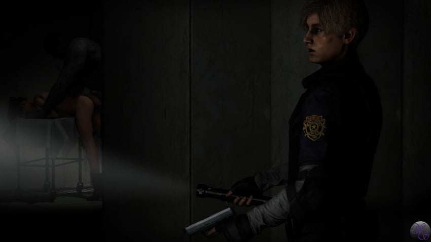 3d claire_redfield leon_scott_kennedy mr_x resident_evil tyrant