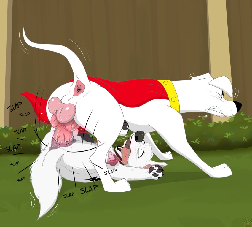 bolt_(character) cape dick krypto krypto_the_superdog penis