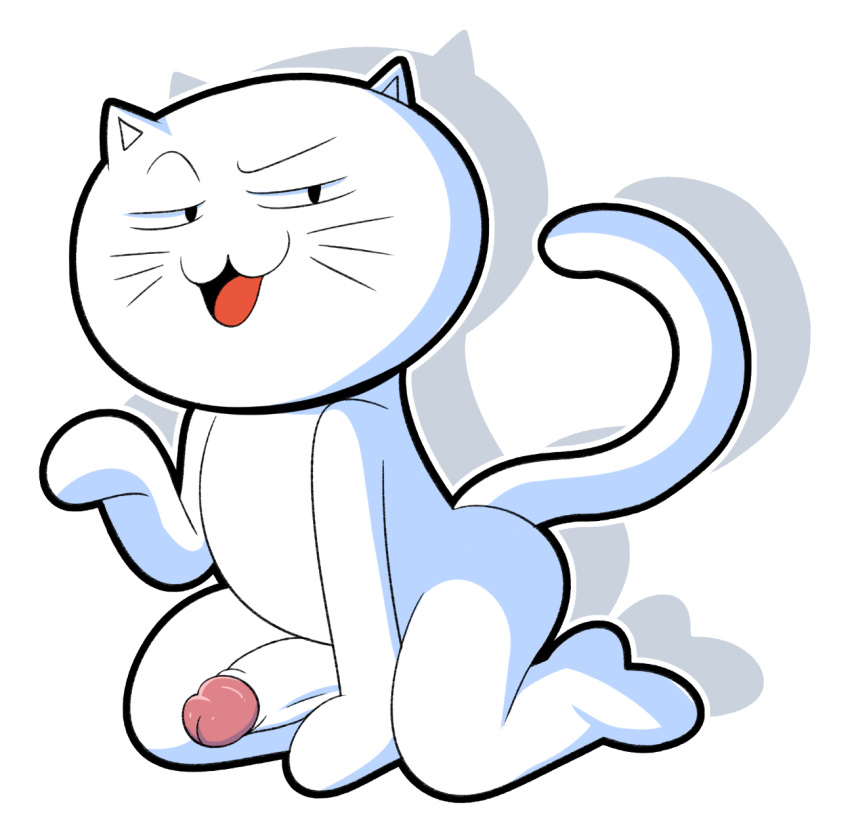 :3 animal_humanoid big_penis black_eyes cat_humanoid felid felid_humanoid feline feline_humanoid humanoid jerseydevil male male_only mammal mammal_humanoid penis pink_skin theodd1sout theodd1sout_(character) whiskers white_skin youtube