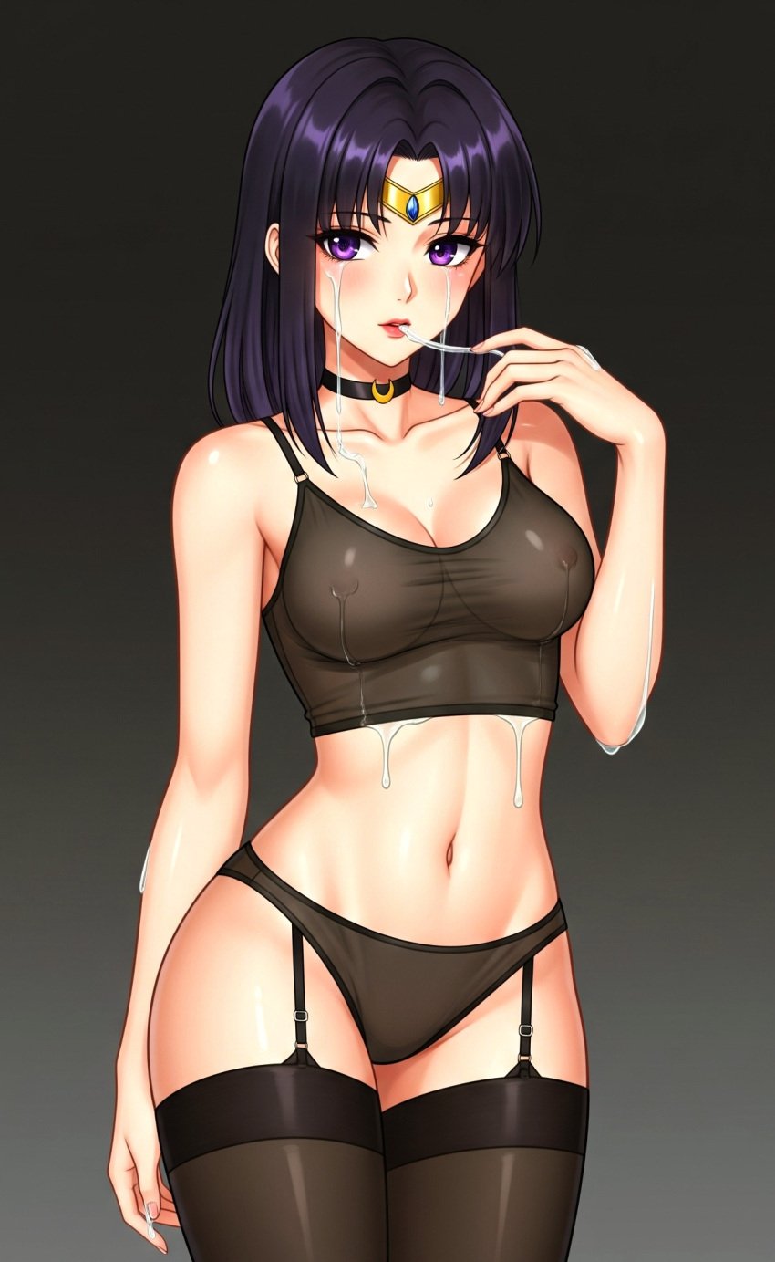 ai_generated cum_in_mouth gemini pants sailor_saturn transparent_clothing