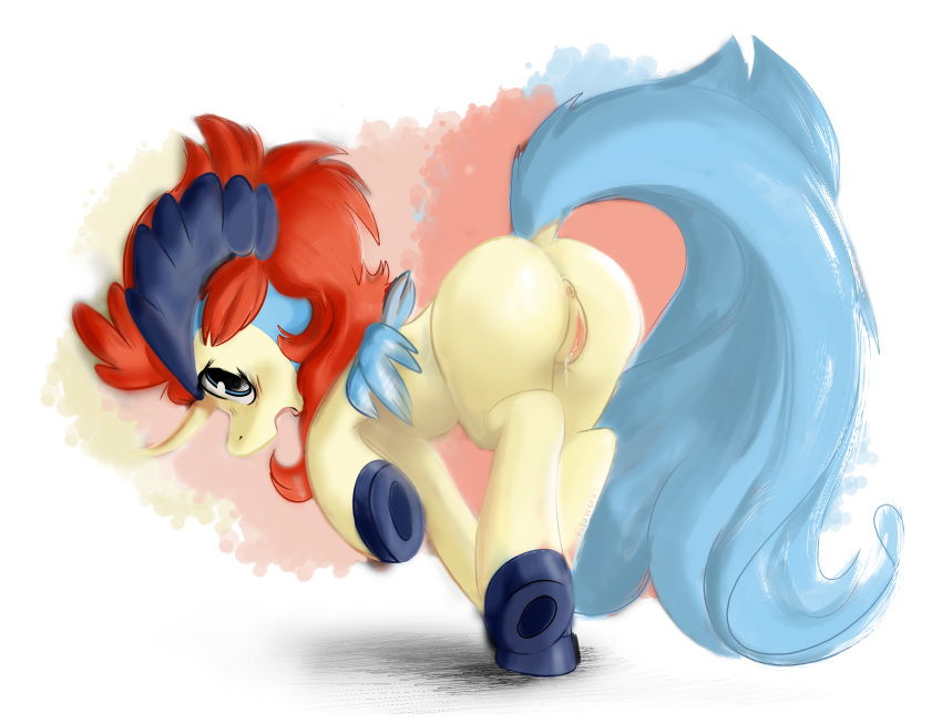 anus equine female fiyawerks hi_res hooves keldeo keldia legendary_pokemon mammal nintendo original_character pinup pokémon_(species) pokemon pokemon_(species) pokemon_bw pose pussy solo video_games