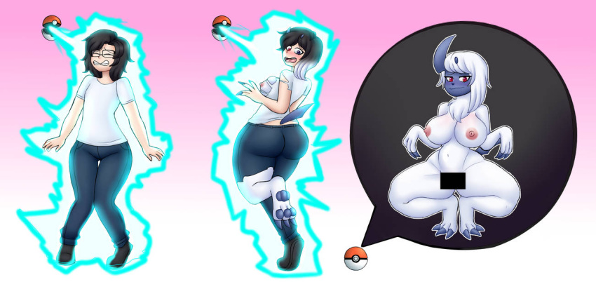 absol flybeeth pokeball pokemon pokemon_(species) transformation