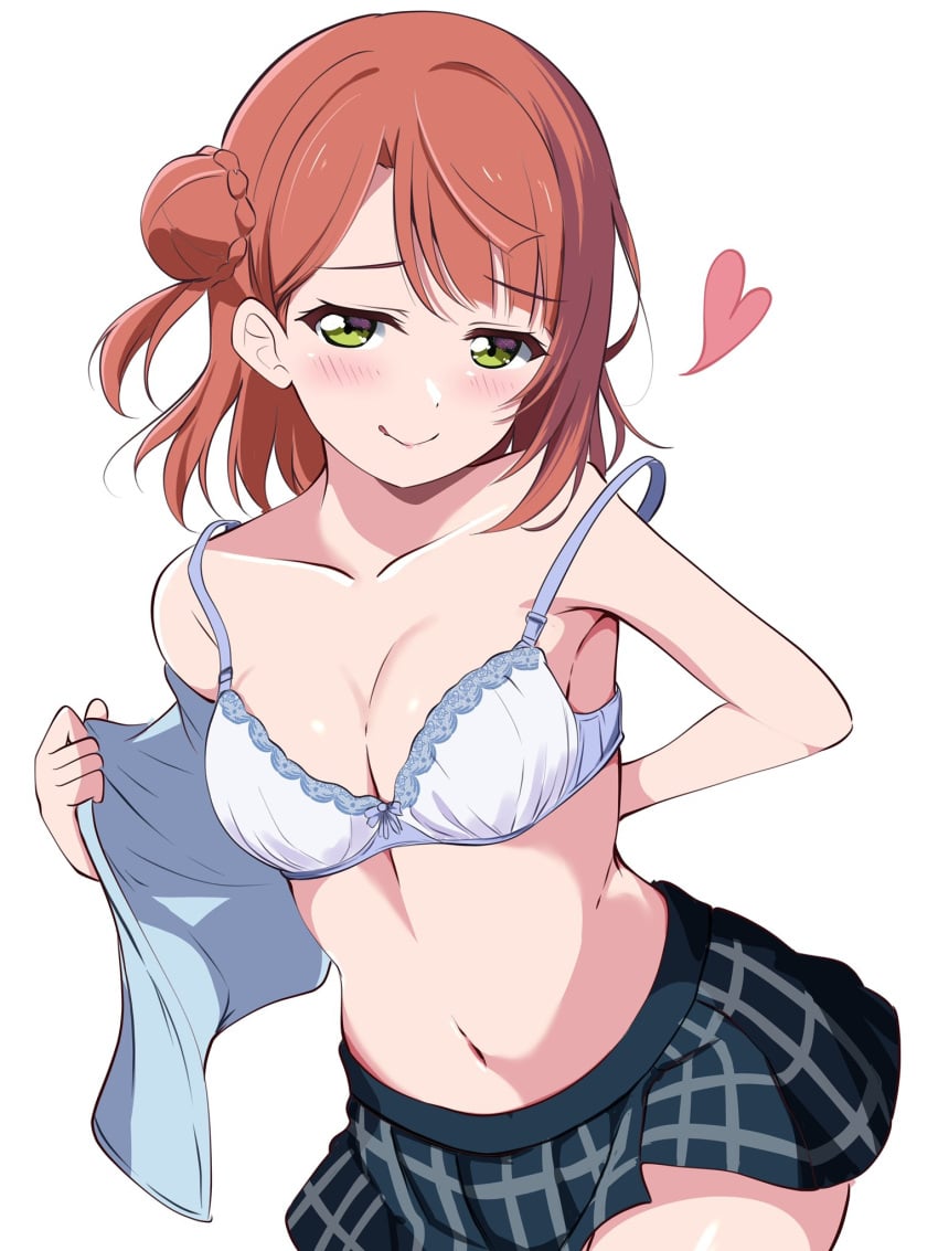 1girls absurd_res absurdres arm_behind_back armpits bare_armpits bare_arms bare_belly bare_chest bare_hands bare_hips bare_midriff bare_navel bare_shoulders bare_skin bare_torso belly belly_button black_skirt blush blush blush_lines blushing_at_viewer blushing_female borgbutler bra breasts cleavage collarbone dot_nose elbows excited excited_expression excited_face excited_female exposing exposing_chest exposing_self eyebrows_visible_through_hair female female_focus female_only fingers green_eyes green_eyes_female hair_bun half_naked hand_behind_back head_tilt heart high_resolution highres horny horny_female legs light-skinned_female light_skin lips long_hair looking_at_viewer love_live! love_live!_nijigasaki_high_school_idol_club naked naked_female navel nude nude_female parted_bangs petite petite_body petite_breasts petite_female petite_girl red_hair red_hair_female shoulders simple_background skirt slender_body slender_waist slim_girl slim_waist small_breasts smile smiling smiling_at_viewer solo standing thighs thin_waist tilted_head tongue tongue_out uehara_ayumu underwear undressing undressing_self upper_body white_background white_bra white_underwear