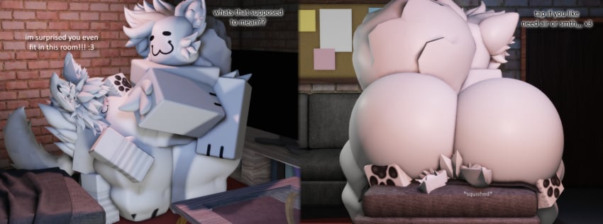 2males 3d 3d_(artwork) ass big_ass big_ass_(male) bottom_heavy_femboy facesitting femboy femboy_on_male furry gay huge_ass huge_butt hyper_ass male male_on_male male_only massive_ass massive_butt mermio mermio_(oc) roblox smothering smothering_ass tagme thicc_thighs thick_thighs