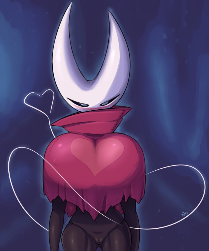 1girls 2019 anthro anthrofied arthropod big_breasts black_sclera black_skin blue_background blue_eyes blush bottomless breasts cloak clothed clothing devilbluedragon featureless female female_only front_view heart hi_res hips hollow_knight hornet_(hollow_knight) huge_breasts humanoid insect insects large_breasts looking_at_viewer nipple_outline portrait pussy seductive seductive_eyes seductive_look simple_background solo solo_female thick thick_thighs thighs thread three-quarter_portrait voluptuous white_skin wide_hips