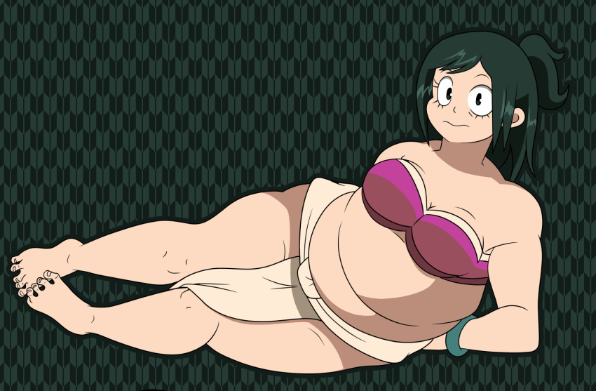 1girls 2024 anime background barefoot bbw bbw_mom big_breasts big_hips bracelet chel chel_(the_road_to_el_dorado) cosplay crossover_cosplay curling_toes green_eyes inko_midoriya japanese_female laying_on_side loincloth looking_at_viewer milf my_hero_academia outline posing posing_for_the_viewer shaded solo solo_female stinkify stomach the_road_to_el_dorado toes toes_scrunch tubetop white_skin