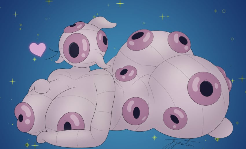 1girls 2020 anthro anthrofied ass big_ass big_breasts breasts eyeless eyeless_female female female_only flukemarm flukes_(hollow_knight) gazaster heart hi_res hips hollow_knight lips lying lying_on_stomach milf monster monster_girl multi_mouth nightmare_waifu open_mouth pink_body pink_skin solo sparkles team_cherry trypophobia what wide_hips