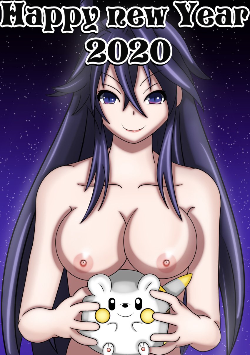 2020 breasts completely_nude completely_nude_female dronya labyrinth_of_refrain large_breasts nippon_ichi_software nobbster pokemon pokemon_(species) togedemaru