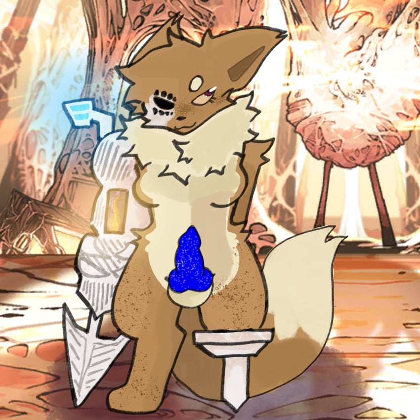 ahab_(limbus_company) ambiguous_gender anonymous_artist anthro eevee furry futanari generation_1_pokemon herm hi_res intersex limbus_company nintendo pokemon pokemon_(species) project_moon rai_(lunarzeclipse) solo